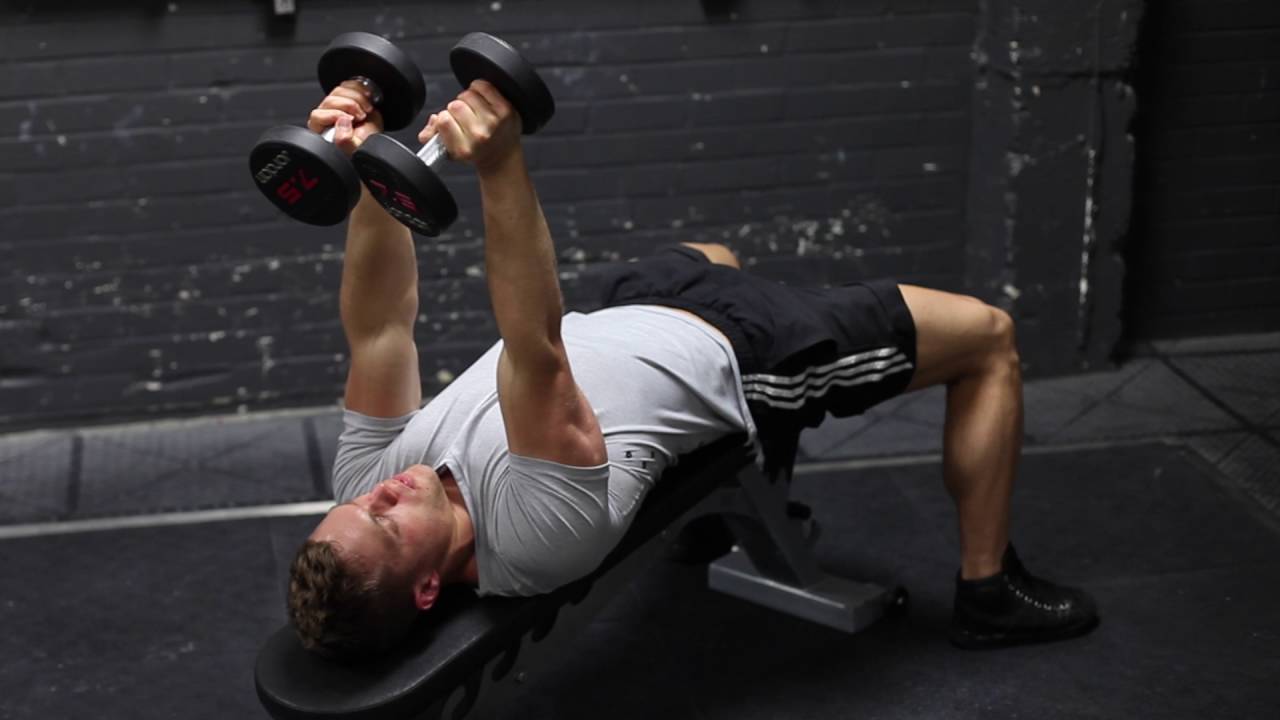 Decline Dumbbell Tricep