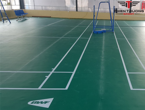 Thi công sân cầu lông bằng thảm tại Vĩnh Tường - Vĩnh Phúc 3 Dự án sân cầu lông tại Vĩnh Phúc