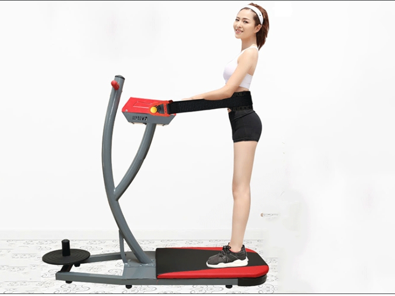 Tập bụng với máy rung