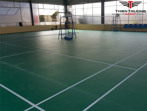 Thi công sân cầu lông bằng thảm tại Vĩnh Tường - Vĩnh Phúc 5 Làm sân cầu lông tại Vĩnh Phúc