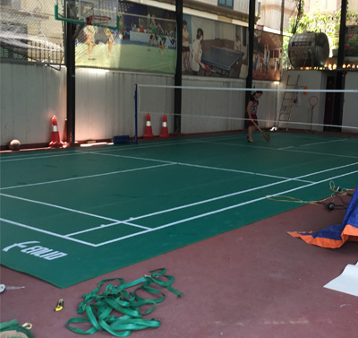 Sân cầu lông tại CLB Thể Thao Gia Đình