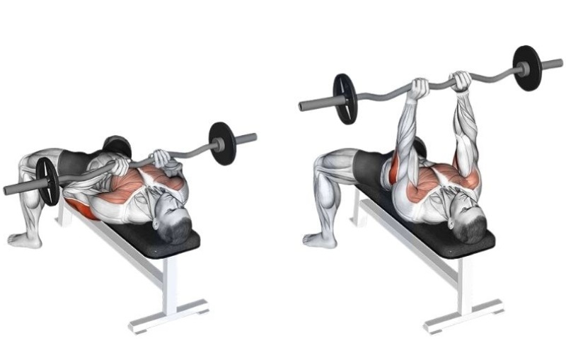 Bài tập Close Grip Barbell Bench Press