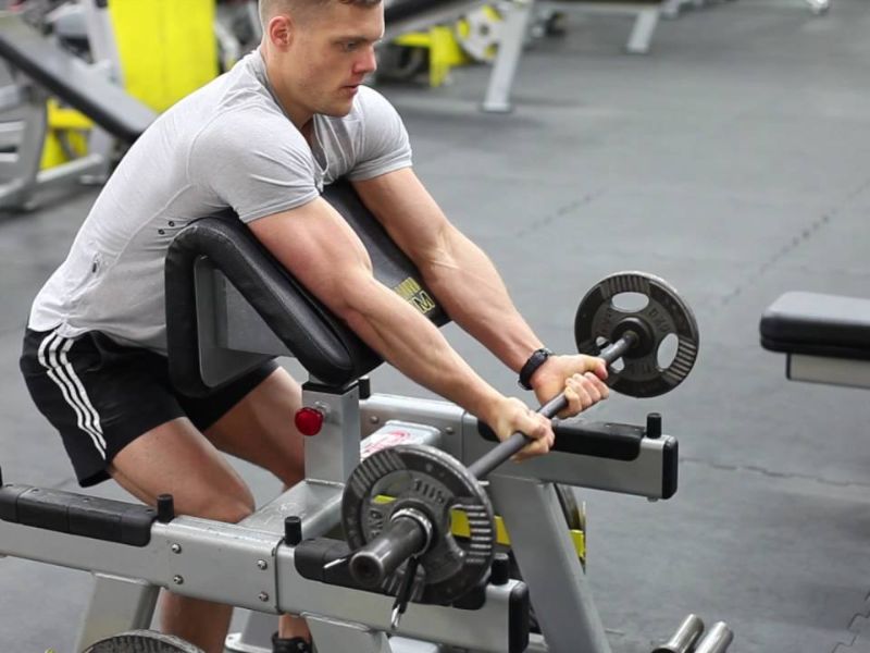 Bài tập Close Grip Preacher Curl