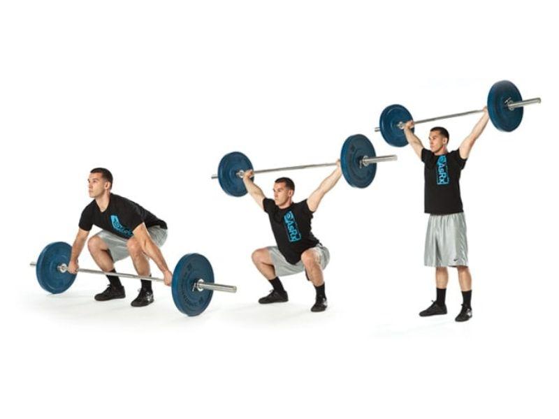Các bài tập cầu vai tại nhà hiệu quả nhất dành cho dân tập Gym 4 Bài tập kéo và đẩy tạ (Snatch)