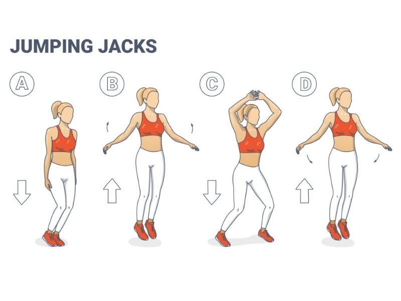 Hướng dẫn 10 bài tập kickfit tại nhà đơn giản và hiệu quả 10 Bài tập kickfit tại nhà: Jumping jack