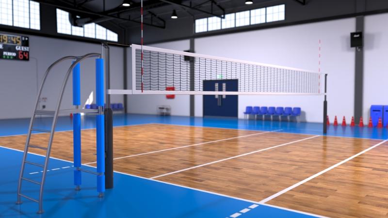 Dụng cụ bóng chuyền không thể thiếu trụ lưới bóng chuyền