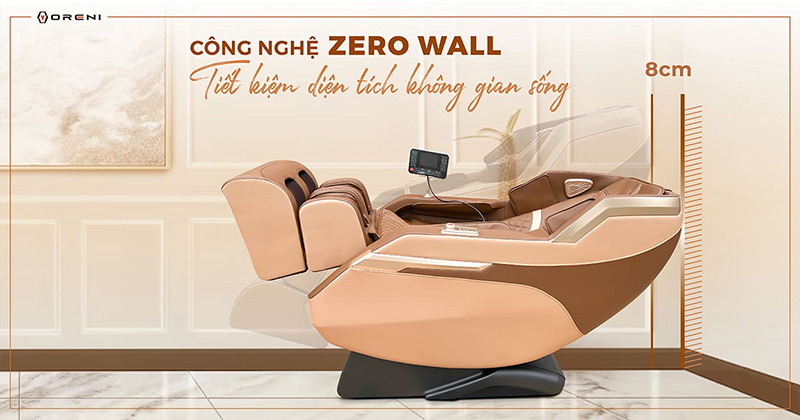 OR-178 có thể tự động trượt phía trước khi ở trạng thái ngả ra phía sau, tiết kiệm không gian