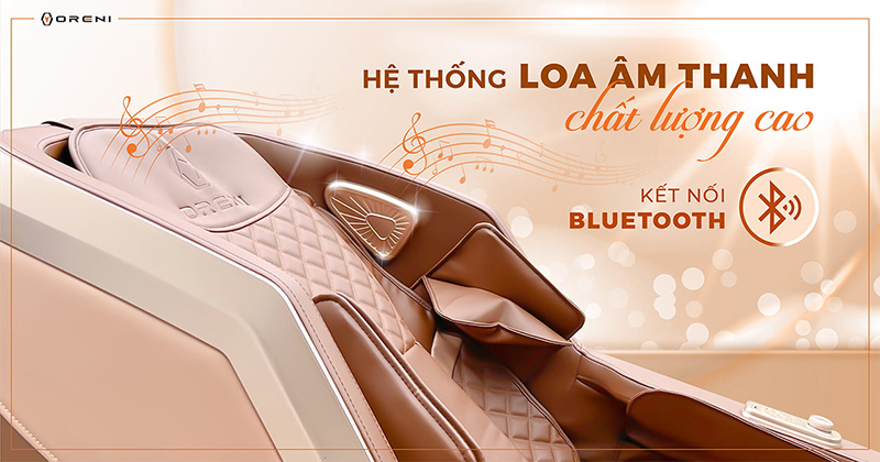 Ghế có hệ thống loa âm thanh chất lượng cao