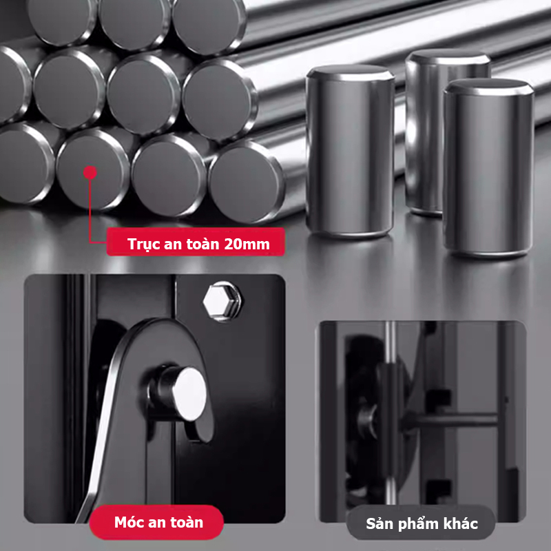 Trục an toàn bằng thép dày 20mm