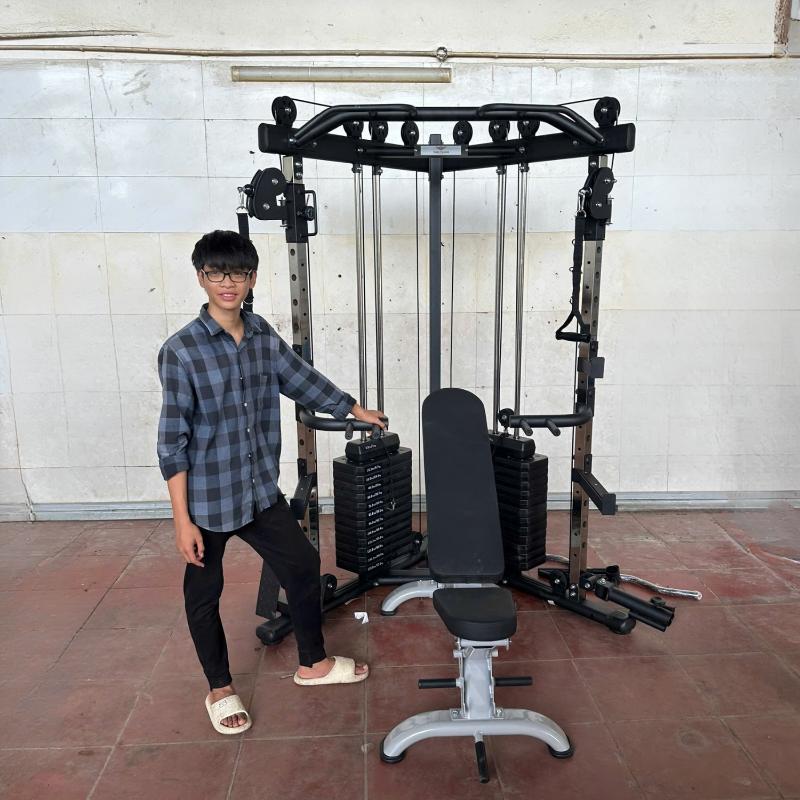Giàn kéo tạ xô vai đôi HQ-V021