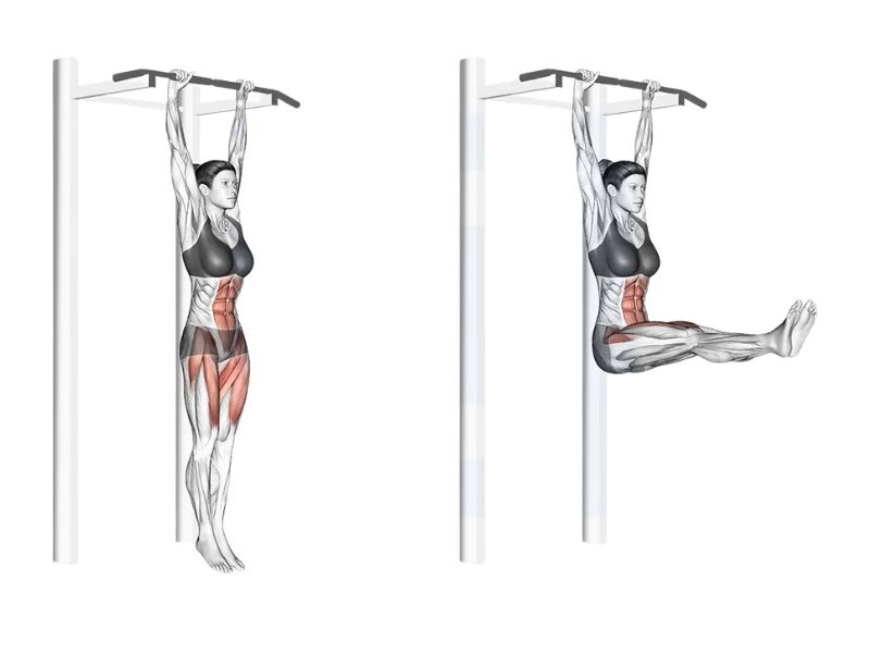 Hướng dẫn cách tập Hanging Leg Raise đúng cách