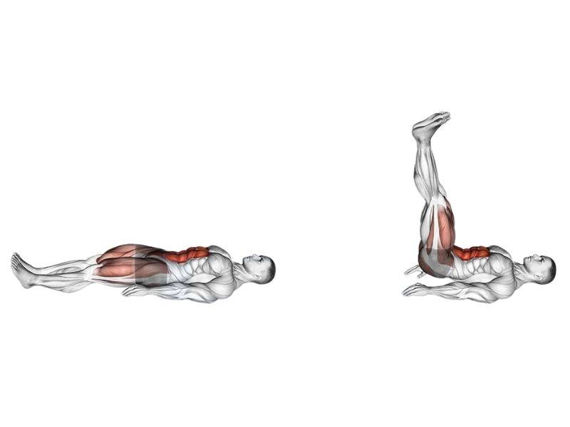 Lying Leg Raise - Cách tập giảm mỡ bụng hiệu quả cho Gymer 3 Hướng dẫn tập Lying Leg Raise đúng cách