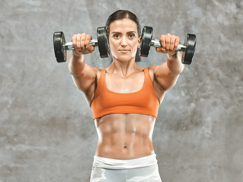 Tập Dumbbell Front Raise 