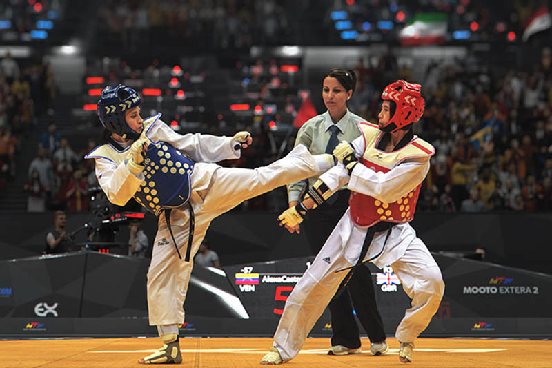 Thi đấu Taekwondo 