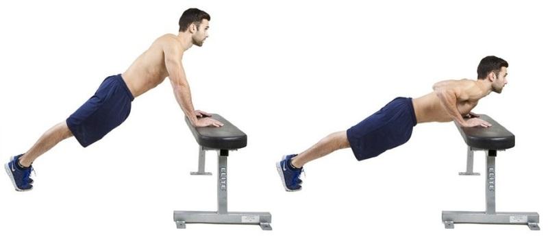 Push Up là gì? Hướng dẫn tập Push up cơ bản cho người mới 6 Bài tập Incline Push Up