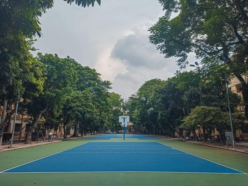 Toàn cảnh sân bóng rổ