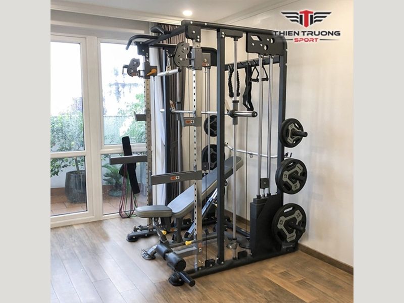 Kích thước giàn tạ đa năng phù hợp với vị trí lắp đặt