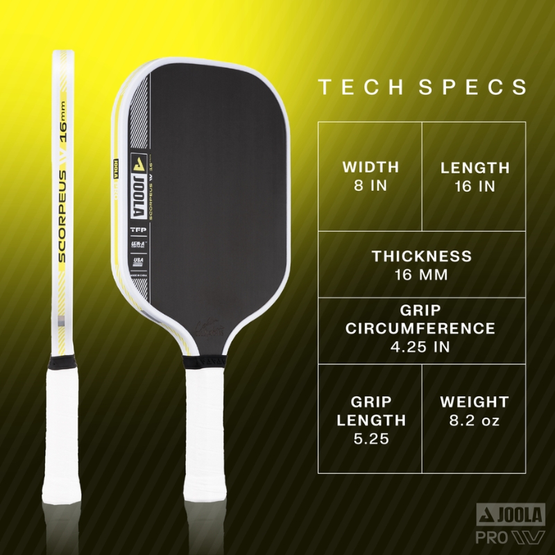Vợt Pickleball Joola Collin Johns Scorpeus Pro IV 16mm