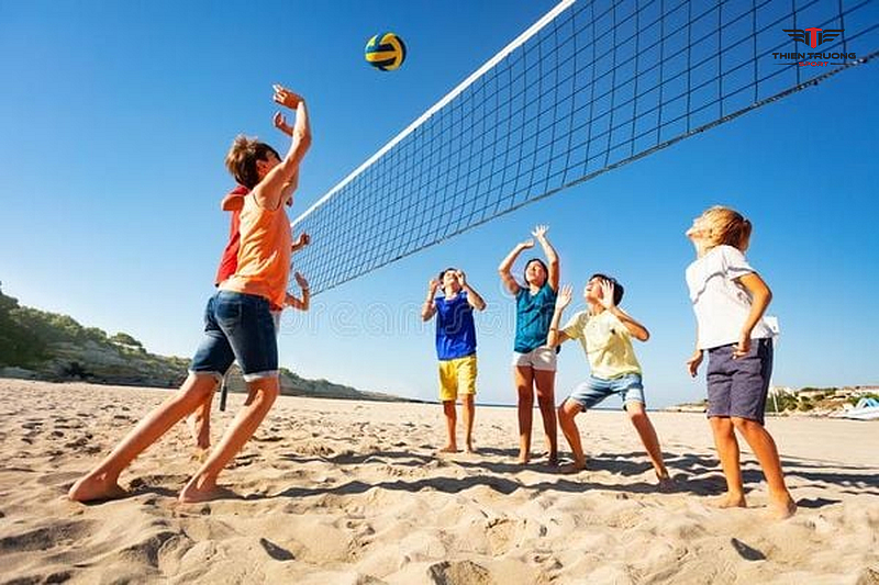chiều cao lưới bóng chuyền bãi biển