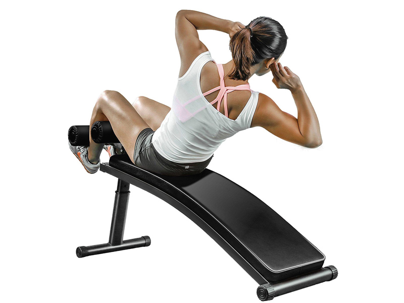 Tập bụng với ghế cong tập bụng 