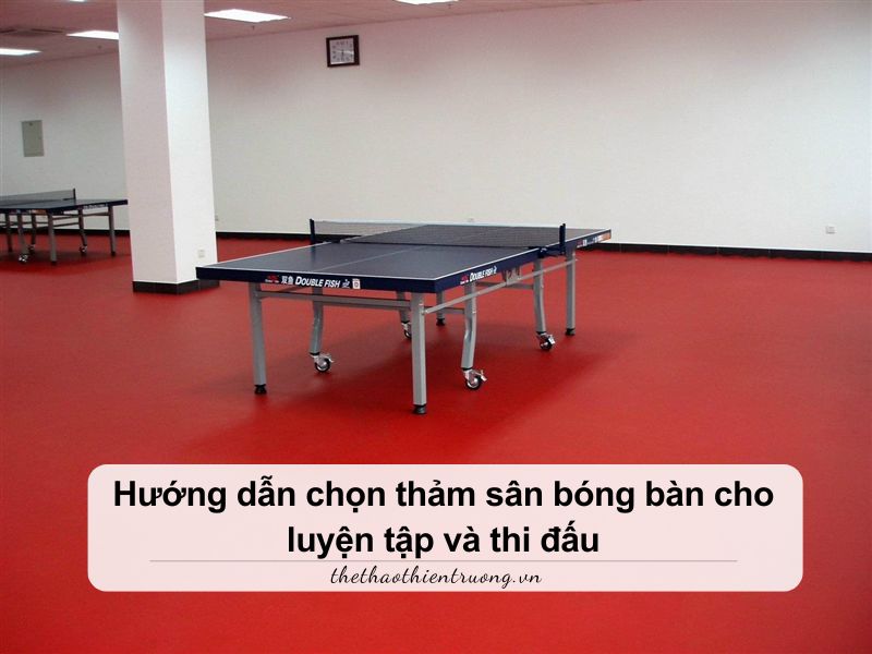 hướng dẫn chọn thảm sân bóng bàn