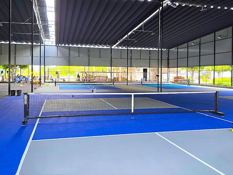 Hình ảnh thực tế trụ lưới pickleball được phân phối bởi Thiên Trường 