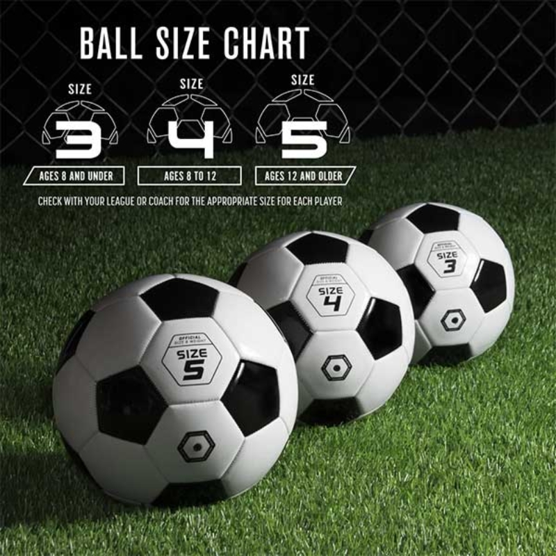 Phân loại quả bóng đá theo size 3,4,5