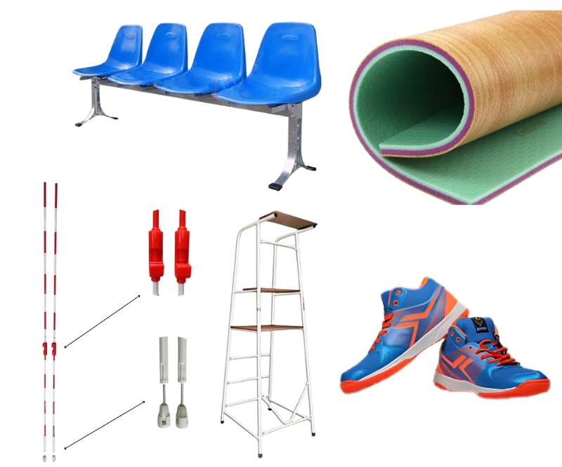 Các loại phụ kiện bóng chuyền